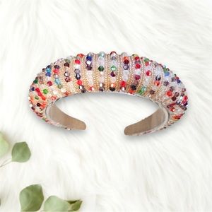 068 - Colorful Crystal Headband - Luxury Shiny Rhinestone